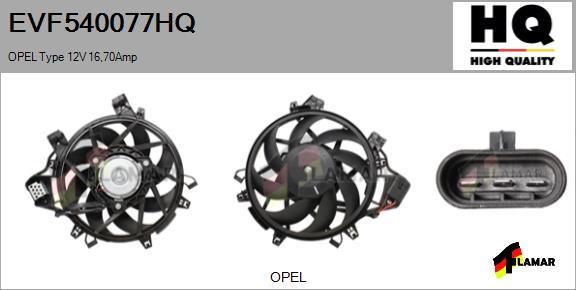 FLAMAR EVF540077HQ - Elektrik mühərriki, radiator ventilyatoru furqanavto.az