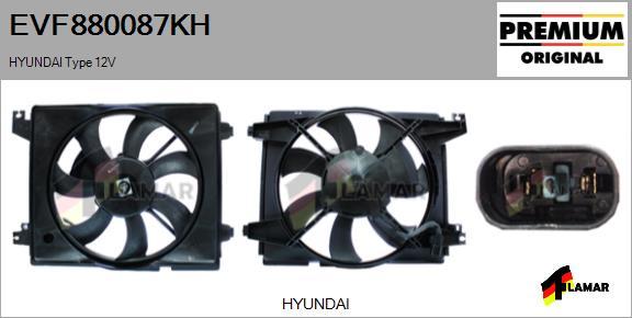 FLAMAR EVF880087KH - Elektrik mühərriki, radiator ventilyatoru furqanavto.az