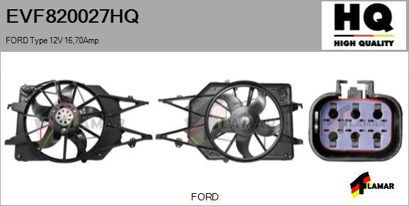 FLAMAR EVF820027HQ - Elektrik mühərriki, radiator ventilyatoru furqanavto.az