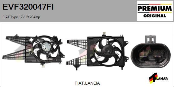 FLAMAR EVF320047FI - Elektrik mühərriki, radiator ventilyatoru furqanavto.az