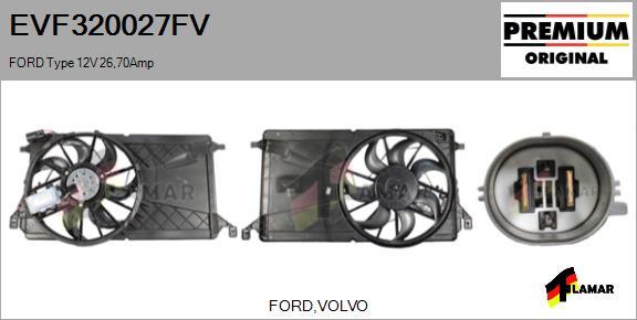 FLAMAR EVF320027FV - Elektrik mühərriki, radiator ventilyatoru furqanavto.az