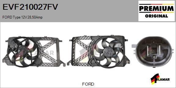 FLAMAR EVF210027FV - Elektrik mühərriki, radiator ventilyatoru furqanavto.az