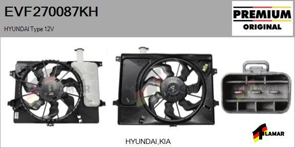 FLAMAR EVF270087KH - Elektrik mühərriki, radiator ventilyatoru furqanavto.az