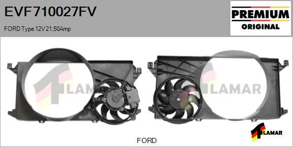 FLAMAR EVF710027FV - Elektrik mühərriki, radiator ventilyatoru furqanavto.az