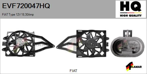 FLAMAR EVF720047HQ - Elektrik mühərriki, radiator ventilyatoru furqanavto.az