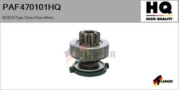 FLAMAR PAF470101HQ
 - Pinion, başlanğıc furqanavto.az