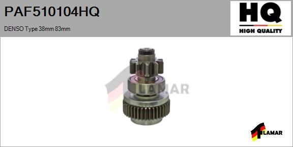 FLAMAR PAF510104HQ
 - Pinion, başlanğıc furqanavto.az