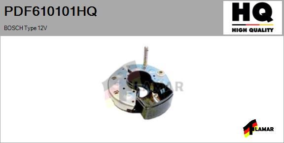 FLAMAR PDF610101HQ - Düzləşdirici, alternator furqanavto.az