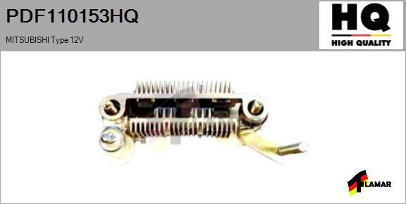 FLAMAR PDF110153HQ - Düzləşdirici, alternator furqanavto.az