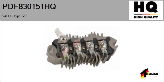 FLAMAR PDF830151HQ - Düzləşdirici, alternator furqanavto.az