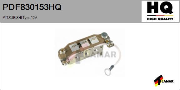 FLAMAR PDF830153HQ - Düzləşdirici, alternator furqanavto.az