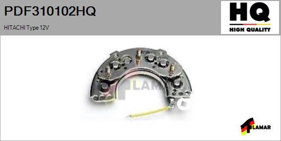 FLAMAR PDF310102HQ - Düzləşdirici, alternator furqanavto.az