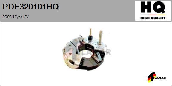 FLAMAR PDF320101HQ - Düzləşdirici, alternator furqanavto.az