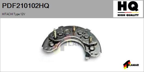 FLAMAR PDF210102HQ - Düzləşdirici, alternator furqanavto.az