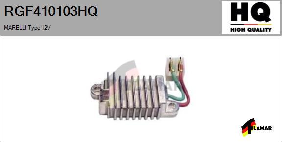 FLAMAR RGF410103HQ - Gərginlik tənzimləyicisi, alternator furqanavto.az