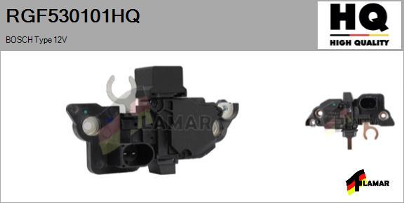FLAMAR RGF530101HQ - Gərginlik tənzimləyicisi, alternator furqanavto.az