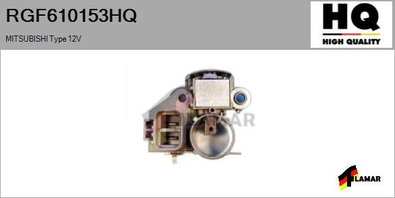 FLAMAR RGF610153HQ - Gərginlik tənzimləyicisi, alternator furqanavto.az