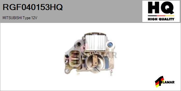 FLAMAR RGF040153HQ - Gərginlik tənzimləyicisi, alternator furqanavto.az