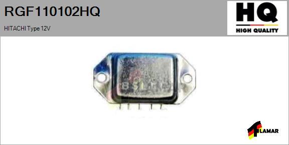 FLAMAR RGF110102HQ - Gərginlik tənzimləyicisi, alternator furqanavto.az