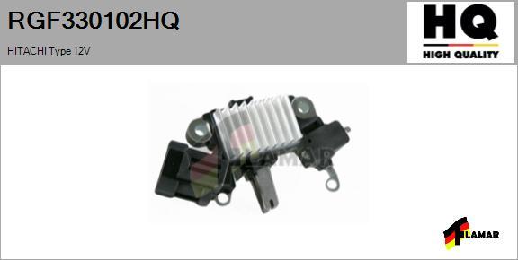 FLAMAR RGF330102HQ - Gərginlik tənzimləyicisi, alternator furqanavto.az