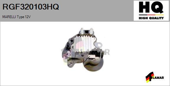 FLAMAR RGF320103HQ - Gərginlik tənzimləyicisi, alternator furqanavto.az