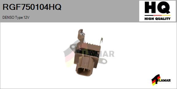 FLAMAR RGF750104HQ - Gərginlik tənzimləyicisi, alternator furqanavto.az