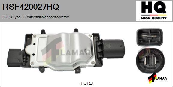 FLAMAR RSF420027HQ
 - Ön rezistor, elektromotor radiator fanatı furqanavto.az