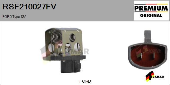 FLAMAR RSF210027FV - Ön rezistor, elektromotor radiator fanatı furqanavto.az