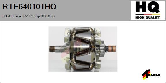 FLAMAR RTF640101HQ - Rotor, alternator furqanavto.az