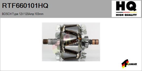 FLAMAR RTF660101HQ - Rotor, alternator furqanavto.az