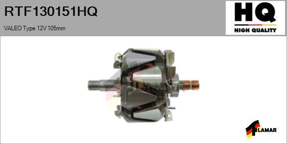 FLAMAR RTF130151HQ
 - Rotor, alternator furqanavto.az