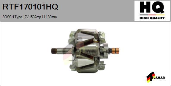 FLAMAR RTF170101HQ - Rotor, alternator furqanavto.az