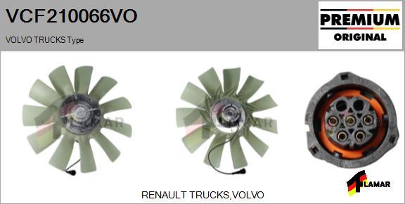 FLAMAR VCF210066VO - Debriyaj, radiator ventilyatoru furqanavto.az