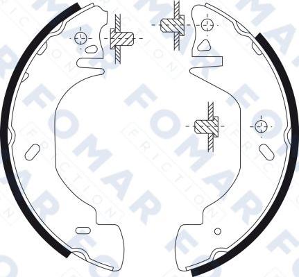 FOMAR Friction FO 9093 - Əyləc Başlığı Dəsti furqanavto.az