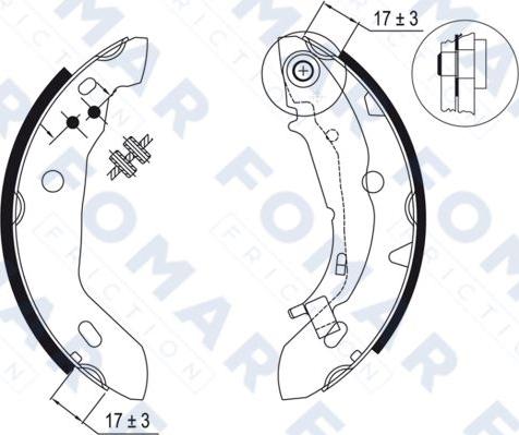 FOMAR Friction FO 9045 - Əyləc Başlığı Dəsti furqanavto.az