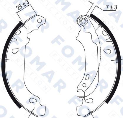 FOMAR Friction FO 9051 - Əyləc Başlığı Dəsti furqanavto.az