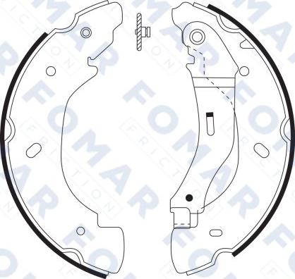 FOMAR Friction FO 9064 - Əyləc Başlığı Dəsti furqanavto.az