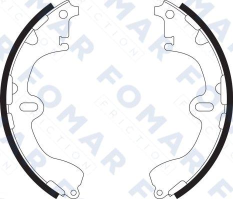 FOMAR Friction FO 9062 - Əyləc Başlığı Dəsti furqanavto.az