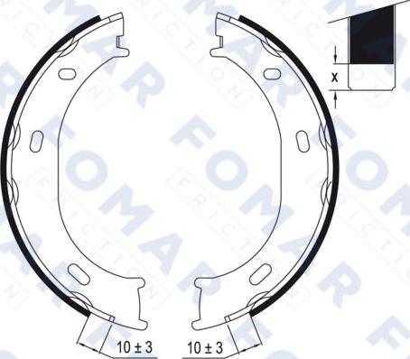 FOMAR Friction FO 9014 - Əyləc Başlığı Dəsti furqanavto.az