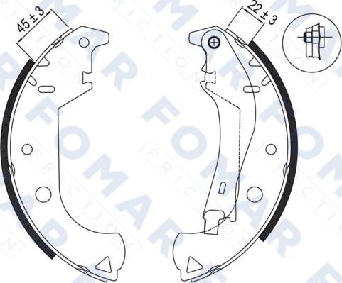 FOMAR Friction FO 9015 - Əyləc Başlığı Dəsti furqanavto.az