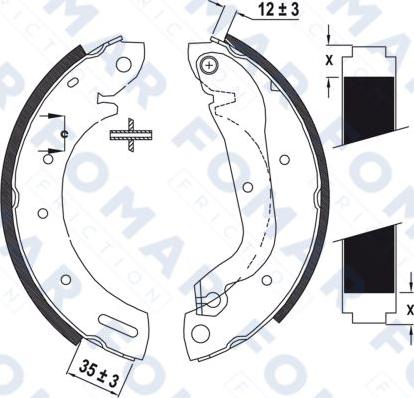 FOMAR Friction FO 9036 - Əyləc Başlığı Dəsti furqanavto.az