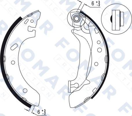 FOMAR Friction FO 9031 - Əyləc Başlığı Dəsti furqanavto.az