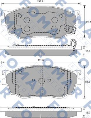 FOMAR Friction FO 903381 - Əyləc altlığı dəsti, əyləc diski furqanavto.az