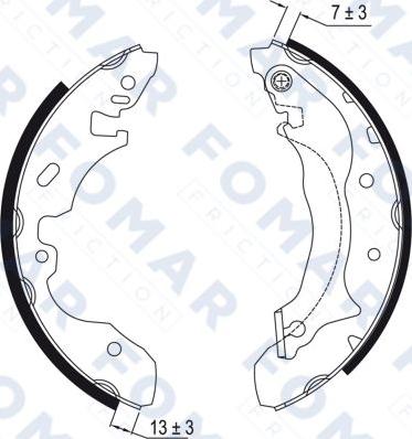 FOMAR Friction FO 9025 - Əyləc Başlığı Dəsti furqanavto.az