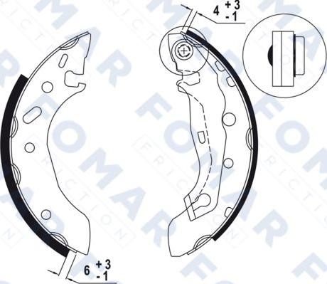 FOMAR Friction FO 9023 - Əyləc Başlığı Dəsti furqanavto.az