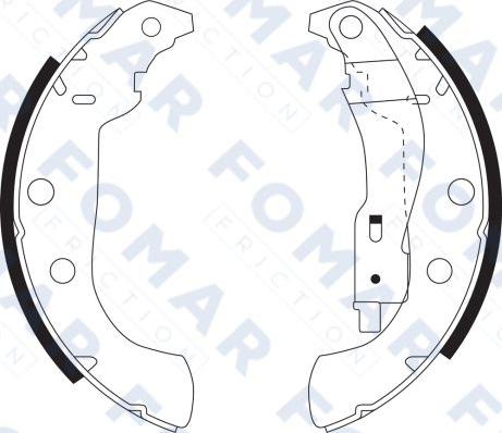 FOMAR Friction FO 9103 - Əyləc Başlığı Dəsti furqanavto.az