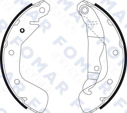 FOMAR Friction FO 9102 - Əyləc Başlığı Dəsti furqanavto.az