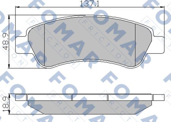 FOMAR Friction FO 924381 - Əyləc altlığı dəsti, əyləc diski furqanavto.az