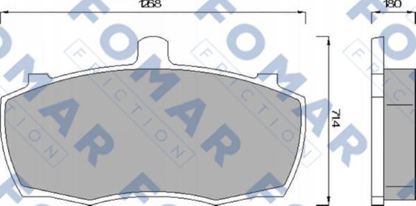 FOMAR Friction FO 499081 - Əyləc altlığı dəsti, əyləc diski furqanavto.az