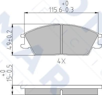 FOMAR Friction FO 499181 - Əyləc altlığı dəsti, əyləc diski furqanavto.az